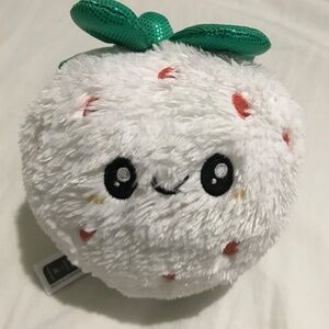 Squishable Party Snacker White Strawberry Plush Soft Toy 6"